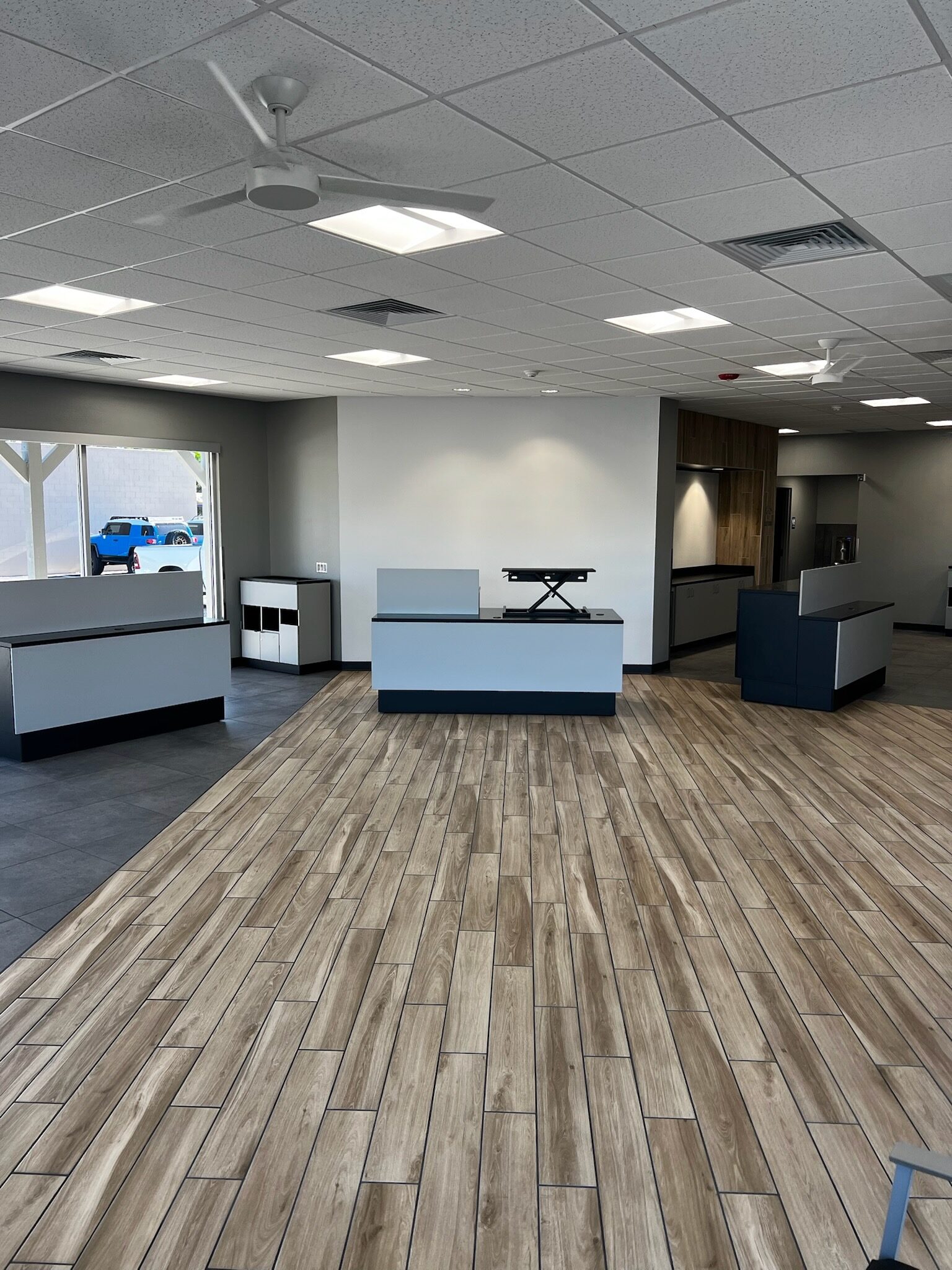 Finished commercial reception