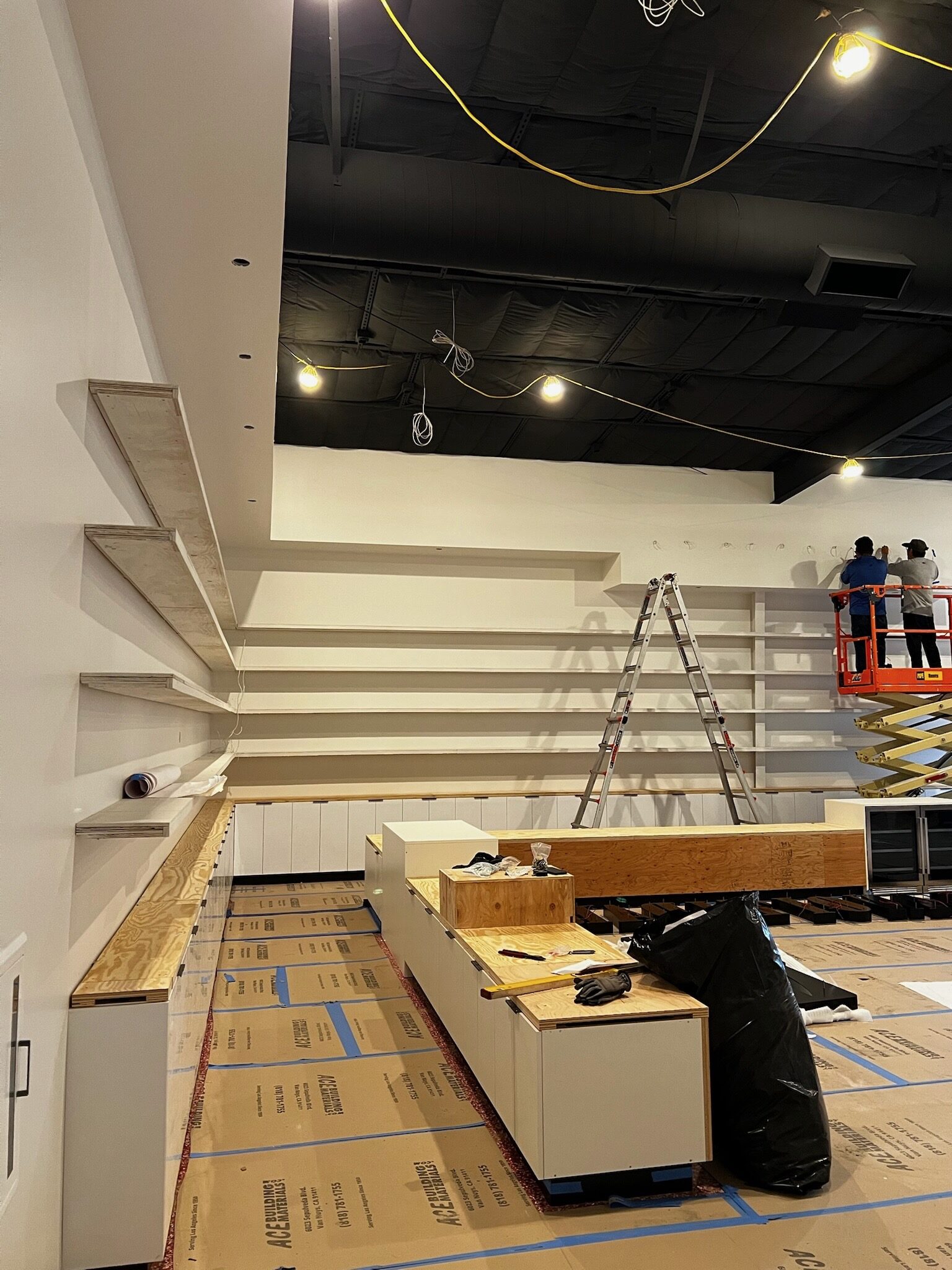 Active commercial construction project in Fresno area